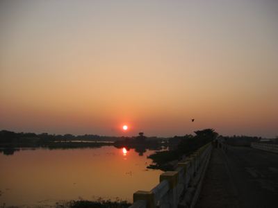 sunset in Darbanga, Bihar