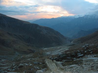 sunset from Rohtang pass