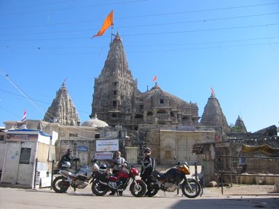 inront of Krishna temple, Dwaraka