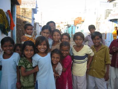 kids in village