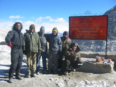 on the highest motorable road