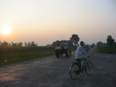 sunset in U.P.