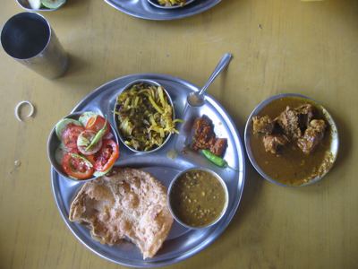 traditional Bihar lunch