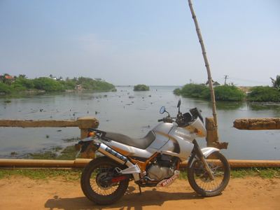 riding along the coast